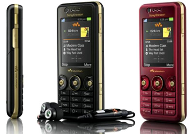 The Sony Ericsson slim W880 music phone