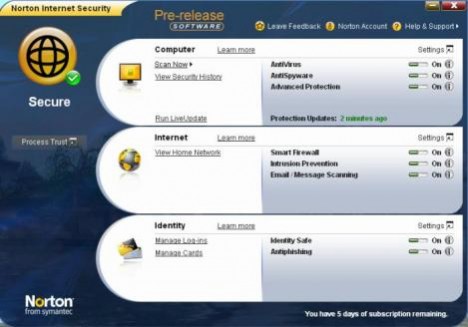 download gratuito Norton antivirus 2010 key