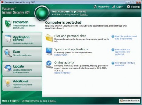 kaspersky internet security 2010 vs antivirus