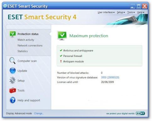 Username and password eset smart security 4