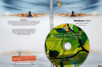 Pirated Windows Vista DVD
