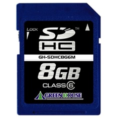 GreenHouse 8GB SDHC memory card