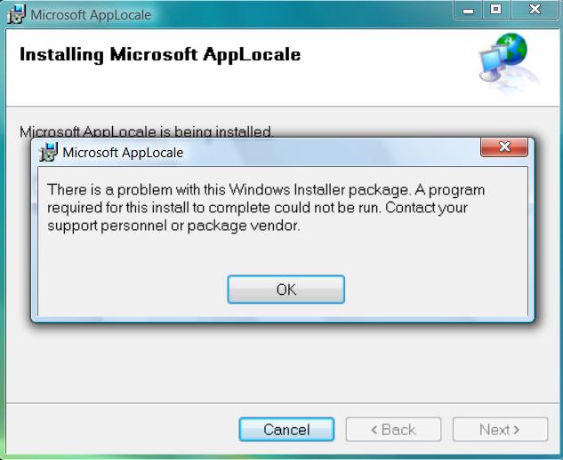 Install AppLocale in Windows 7