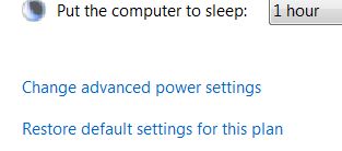 Change Advanced Vista Power Settings