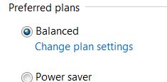Change Vista Power Settings