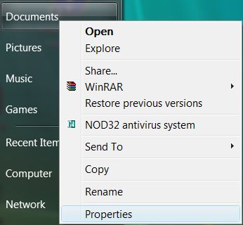 Access Folder Properties