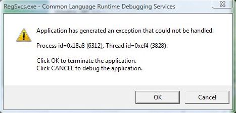.NET 1.1 Installation Error in Vista