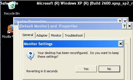 Change Screen Resolution in Safe Mode