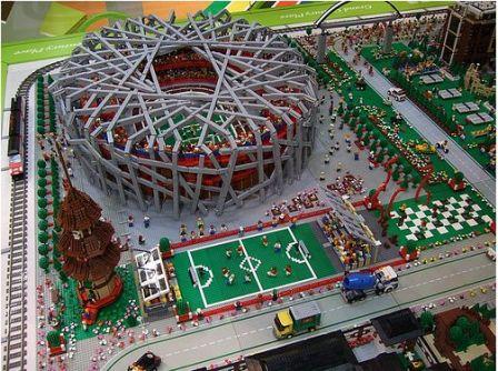 Beijing 2008 Olympic National Stadium in LEGO