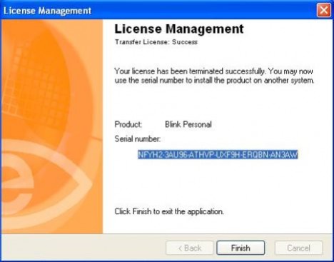 Retrieve eEye Blink License Serial Number