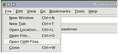 Opening CHM in Firefox
