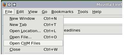 Opening CHM in Firefox