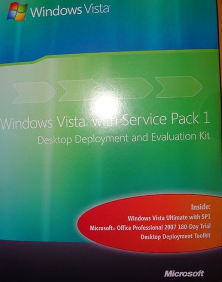 Free Windows Vista with SP1 in Desktop Deployment & Evaluation Kit