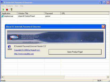 IE Asterisk Password Uncover