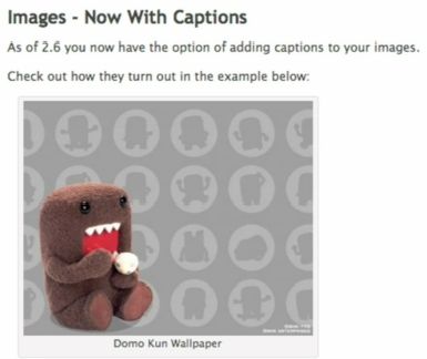 Image with Captions in WordPress