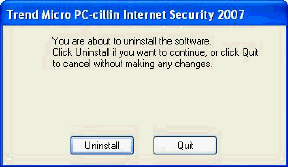 Uninstall and Remove Trend Micro PC Cillin Internet Security