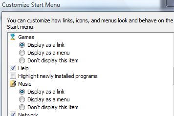 customize-start-menu Customize Start Menu to Disable New Program Highlight