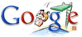 Beijing Olympic Games 2008 Google Diving Logo