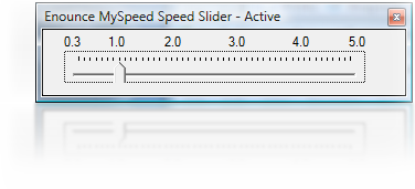 MySpeed Speed Control Slider