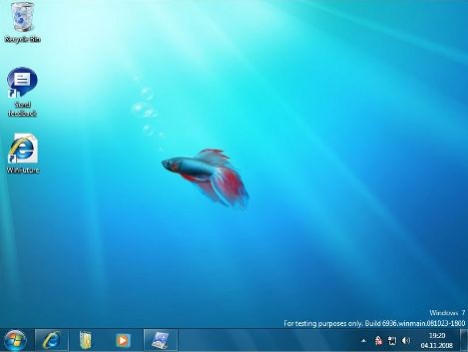 Windows 7 Build 6.1.6936 Screen Capture