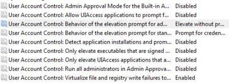 Disable UAC with Group Policy