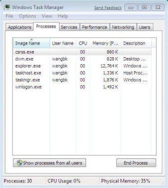 Windows 7 Task Manager