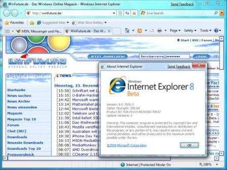 Windows 7 IE8