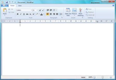 Windows 7 WordPad
