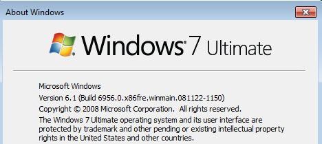No Send Feedback to Windows 7