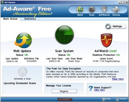 Lavasoft Ad-Aware Free Anniversary Edition
