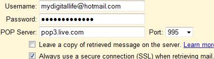 Retrieve and Download Hotmail to Gmail
