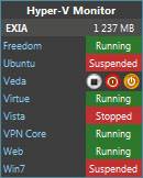 Hyper-V Monitor Gadget