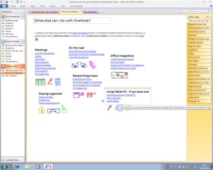 Office 2009 OneNote