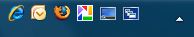 Default Quick Launch Toolbar in Windows 7