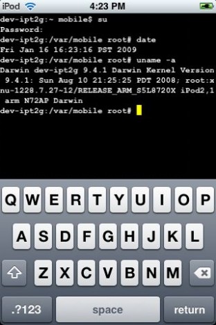 iPod Touch 2G Jailbroken by Redsn0w