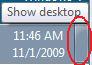 Show Desktop in Windows 7