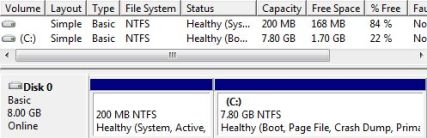Windows 7 200MB System Partition