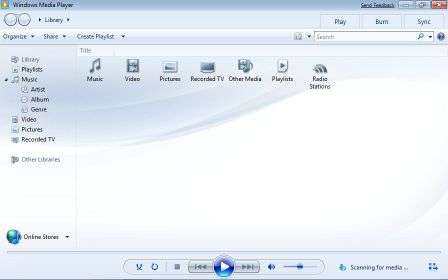Background Image of Windows Media Player 12