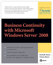 Business Continuity with Microsoft Windows Server 2008 Free eBook