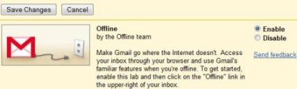 Activate and Enable Offline Gmail