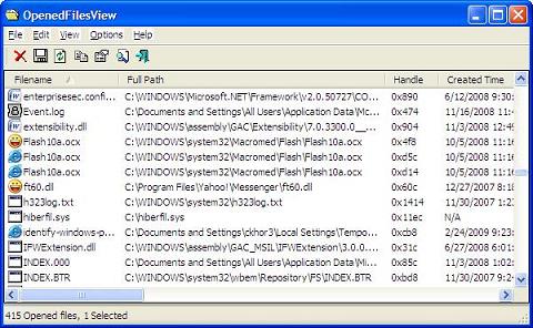 openedfilesview
