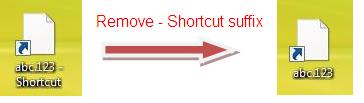 removeshortcutsuffix