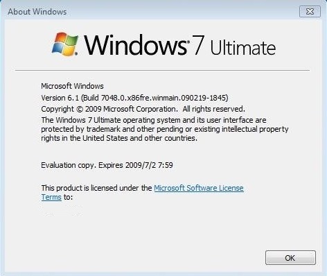 Windows 7 Build 7048