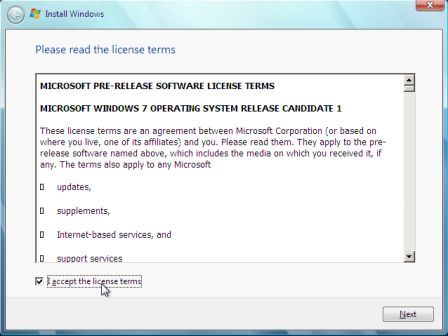 Windows 7 Build 7057 RC1