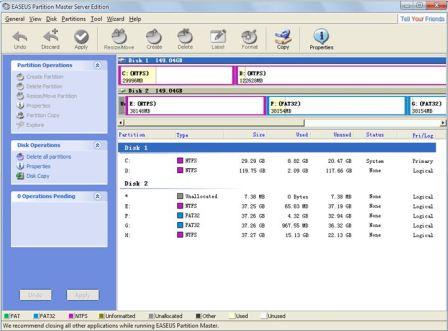 EASEUS Partiton Master 3.5