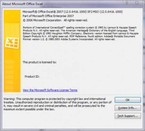 Microsoft Office 2007 SP2