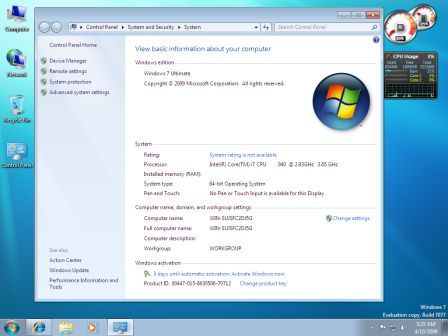 Windows 7 Build 7077 x64 (RC1)