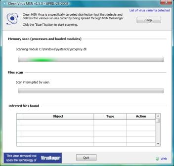 Clean Virus MSN