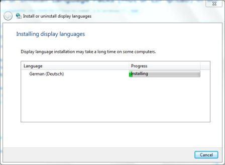 Setup Installation of Display Language in Windows 7