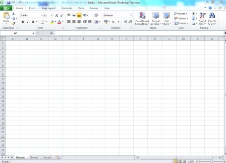 Microsoft Office Excel 2010 Technical Preview